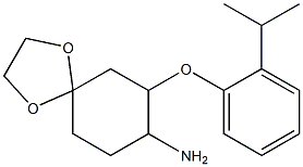 7-(2-isopropylphenoxy)-1,4-dioxaspiro[4.5]dec-8-ylamine 구조식 이미지