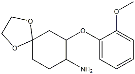 7-(2-methoxyphenoxy)-1,4-dioxaspiro[4.5]dec-8-ylamine 구조식 이미지