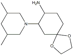 7-(3,5-dimethylpiperidin-1-yl)-1,4-dioxaspiro[4.5]dec-8-ylamine Structure