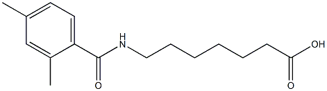 7-[(2,4-dimethylbenzoyl)amino]heptanoic acid 구조식 이미지