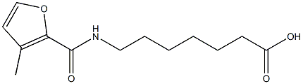 7-[(3-methyl-2-furoyl)amino]heptanoic acid 구조식 이미지
