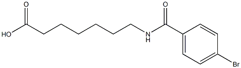 7-[(4-bromobenzoyl)amino]heptanoic acid 구조식 이미지