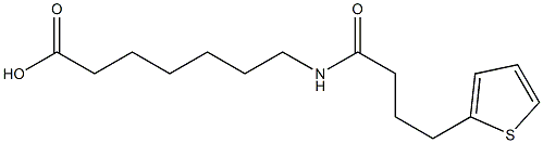 7-[(4-thien-2-ylbutanoyl)amino]heptanoic acid 구조식 이미지