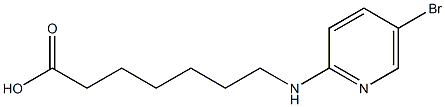 7-[(5-bromopyridin-2-yl)amino]heptanoic acid 구조식 이미지