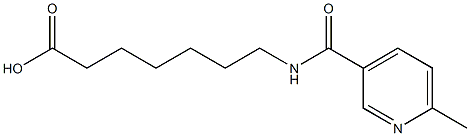 7-{[(6-methylpyridin-3-yl)carbonyl]amino}heptanoic acid 구조식 이미지