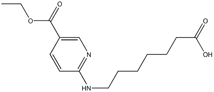 7-{[5-(ethoxycarbonyl)pyridin-2-yl]amino}heptanoic acid 구조식 이미지