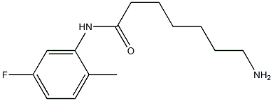 7-amino-N-(5-fluoro-2-methylphenyl)heptanamide 구조식 이미지