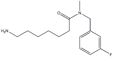 7-amino-N-[(3-fluorophenyl)methyl]-N-methylheptanamide 구조식 이미지