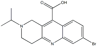 7-bromo-2-(propan-2-yl)-1H,2H,3H,4H-benzo[b]1,6-naphthyridine-10-carboxylic acid 구조식 이미지