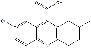 7-chloro-2-methyl-1,2,3,4-tetrahydroacridine-9-carboxylic acid Structure