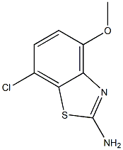 7-chloro-4-methoxy-1,3-benzothiazol-2-amine 구조식 이미지