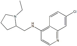 7-chloro-N-[(1-ethylpyrrolidin-2-yl)methyl]quinolin-4-amine 구조식 이미지