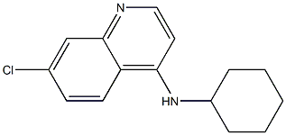 7-chloro-N-cyclohexylquinolin-4-amine 구조식 이미지