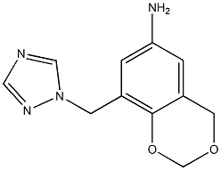 8-(1H-1,2,4-triazol-1-ylmethyl)-2,4-dihydro-1,3-benzodioxin-6-amine Structure