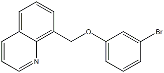 8-(3-bromophenoxymethyl)quinoline 구조식 이미지