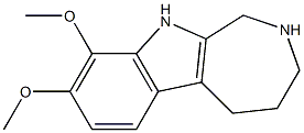 8,9-dimethoxy-1H,2H,3H,4H,5H,10H-azepino[3,4-b]indole Structure