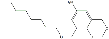 8-[(octyloxy)methyl]-2,4-dihydro-1,3-benzodioxin-6-amine 구조식 이미지