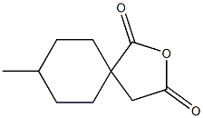 8-methyl-2-oxaspiro[4.5]decane-1,3-dione 구조식 이미지