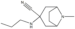 8-methyl-3-(propylamino)-8-azabicyclo[3.2.1]octane-3-carbonitrile 구조식 이미지