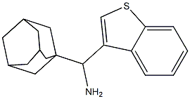 adamantan-1-yl(1-benzothiophen-3-yl)methanamine 구조식 이미지