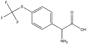 amino{4-[(trifluoromethyl)thio]phenyl}acetic acid 구조식 이미지