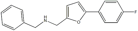 benzyl({[5-(4-fluorophenyl)furan-2-yl]methyl})amine Structure