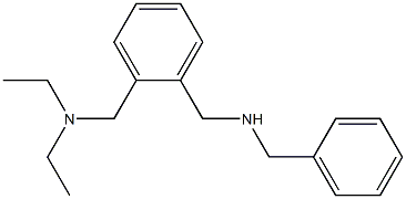 benzyl({2-[(diethylamino)methyl]phenyl}methyl)amine 구조식 이미지