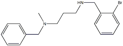 benzyl(3-{[(2-bromophenyl)methyl]amino}propyl)methylamine Structure