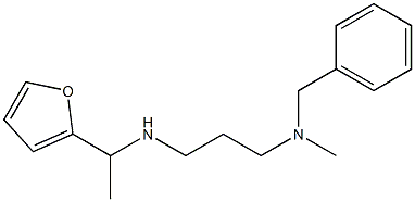 benzyl(3-{[1-(furan-2-yl)ethyl]amino}propyl)methylamine Structure