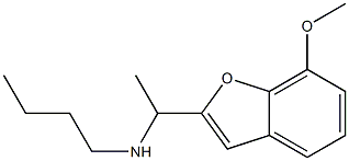 butyl[1-(7-methoxy-1-benzofuran-2-yl)ethyl]amine Structure