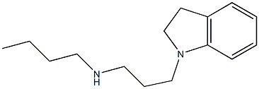 butyl[3-(2,3-dihydro-1H-indol-1-yl)propyl]amine Structure