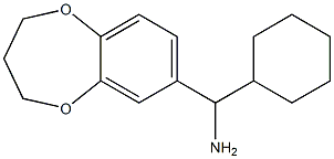 cyclohexyl(3,4-dihydro-2H-1,5-benzodioxepin-7-yl)methanamine 구조식 이미지