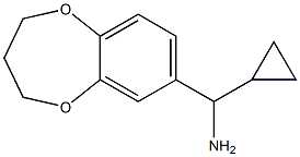 cyclopropyl(3,4-dihydro-2H-1,5-benzodioxepin-7-yl)methanamine 구조식 이미지