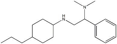 dimethyl({1-phenyl-2-[(4-propylcyclohexyl)amino]ethyl})amine 구조식 이미지