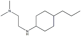 dimethyl({2-[(4-propylcyclohexyl)amino]ethyl})amine Structure