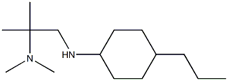 dimethyl({2-methyl-1-[(4-propylcyclohexyl)amino]propan-2-yl})amine Structure