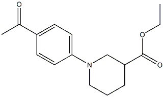 ethyl 1-(4-acetylphenyl)piperidine-3-carboxylate Structure