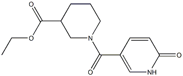 ethyl 1-[(6-oxo-1,6-dihydropyridin-3-yl)carbonyl]piperidine-3-carboxylate 구조식 이미지