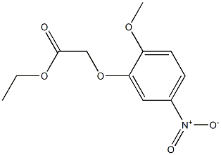 ethyl 2-(2-methoxy-5-nitrophenoxy)acetate 구조식 이미지