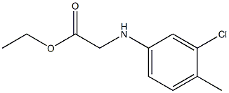 ethyl 2-[(3-chloro-4-methylphenyl)amino]acetate Structure