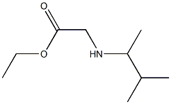 ethyl 2-[(3-methylbutan-2-yl)amino]acetate 구조식 이미지