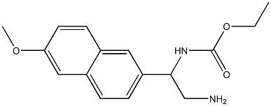 ethyl 2-amino-1-(6-methoxy-2-naphthyl)ethylcarbamate 구조식 이미지