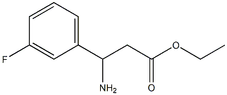 ethyl 3-amino-3-(3-fluorophenyl)propanoate Structure