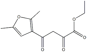 ethyl 4-(2,5-dimethylfuran-3-yl)-2,4-dioxobutanoate 구조식 이미지