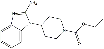 ethyl 4-(2-amino-1H-1,3-benzodiazol-1-yl)piperidine-1-carboxylate 구조식 이미지