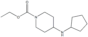 ethyl 4-(cyclopentylamino)piperidine-1-carboxylate 구조식 이미지