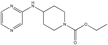 ethyl 4-(pyrazin-2-ylamino)piperidine-1-carboxylate Structure