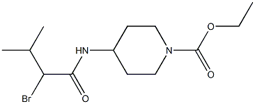 ethyl 4-[(2-bromo-3-methylbutanoyl)amino]piperidine-1-carboxylate 구조식 이미지