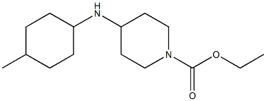 ethyl 4-[(4-methylcyclohexyl)amino]piperidine-1-carboxylate Structure