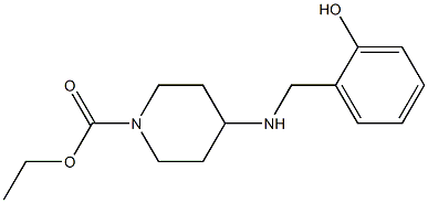ethyl 4-{[(2-hydroxyphenyl)methyl]amino}piperidine-1-carboxylate 구조식 이미지